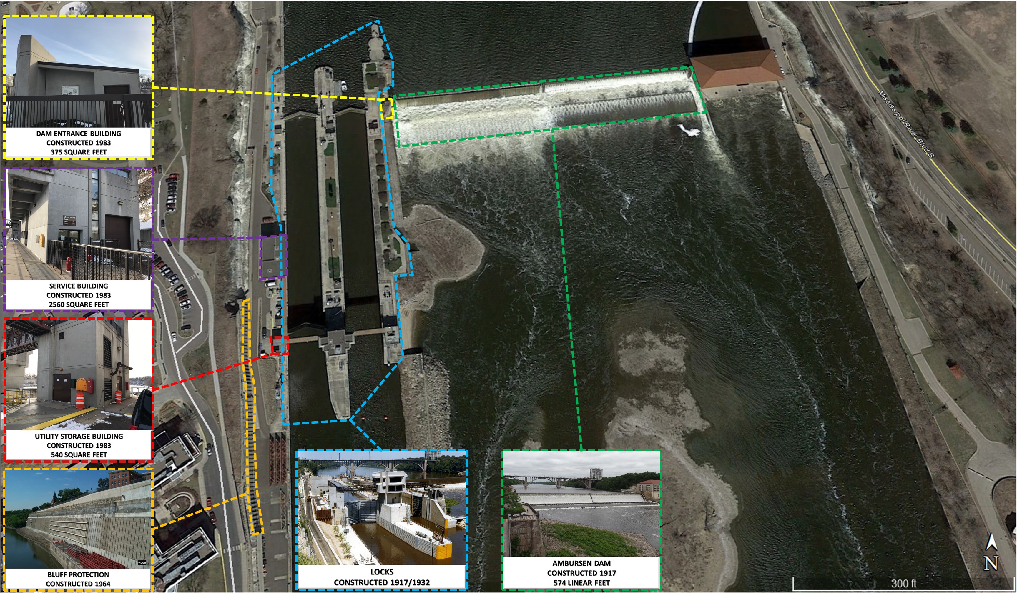 Graphic of Lock and Dam 1